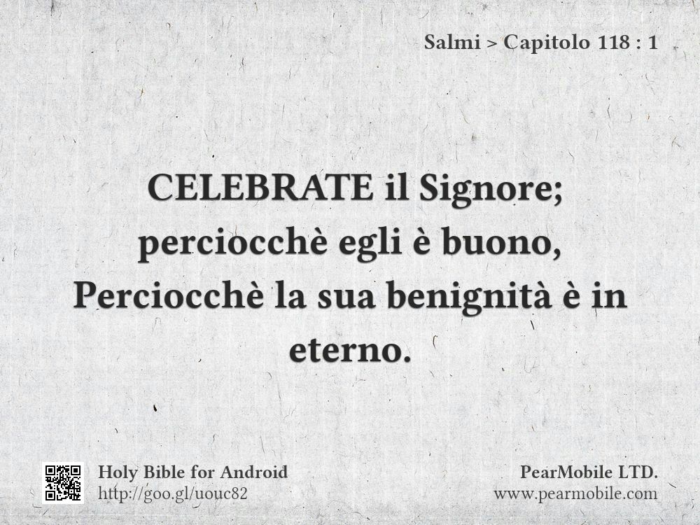 Salmi, Capitolo 118:1